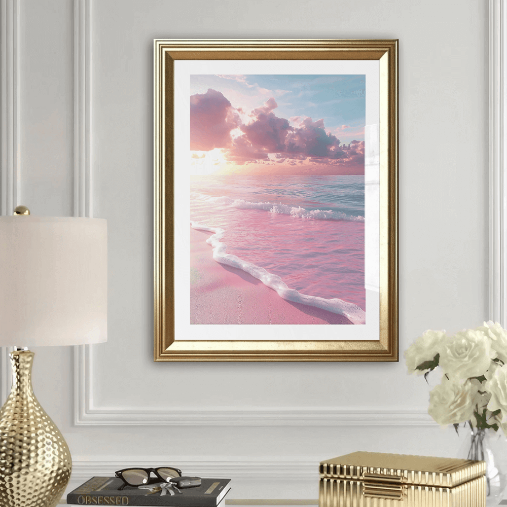 Pastel Beach Art Print