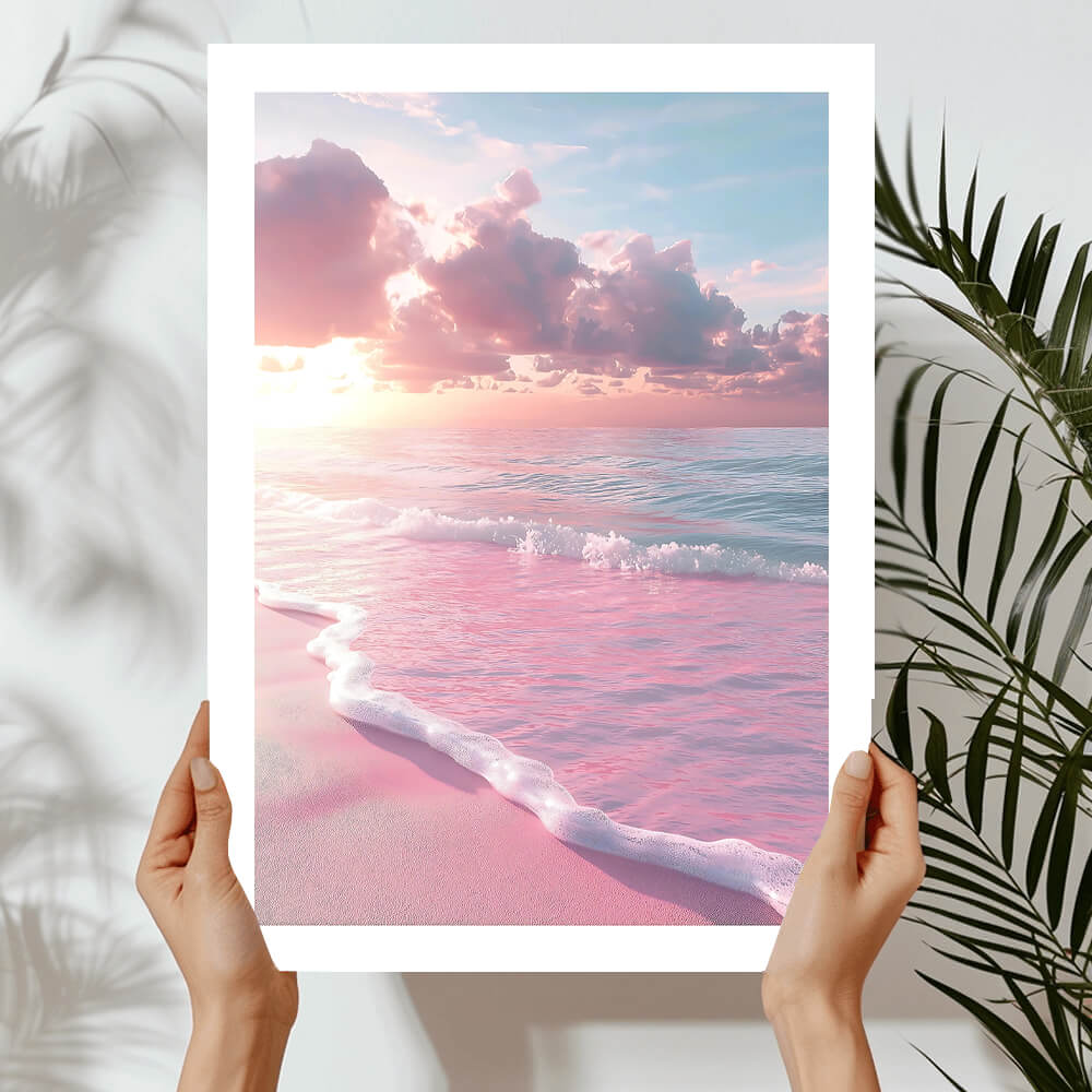 Pastel Beach Art Print