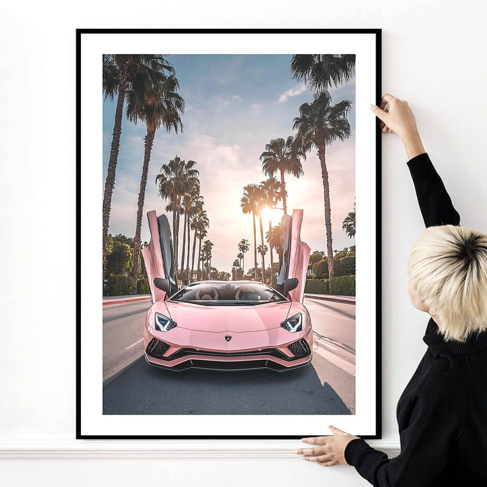 Pastel Lamborghini Art Print