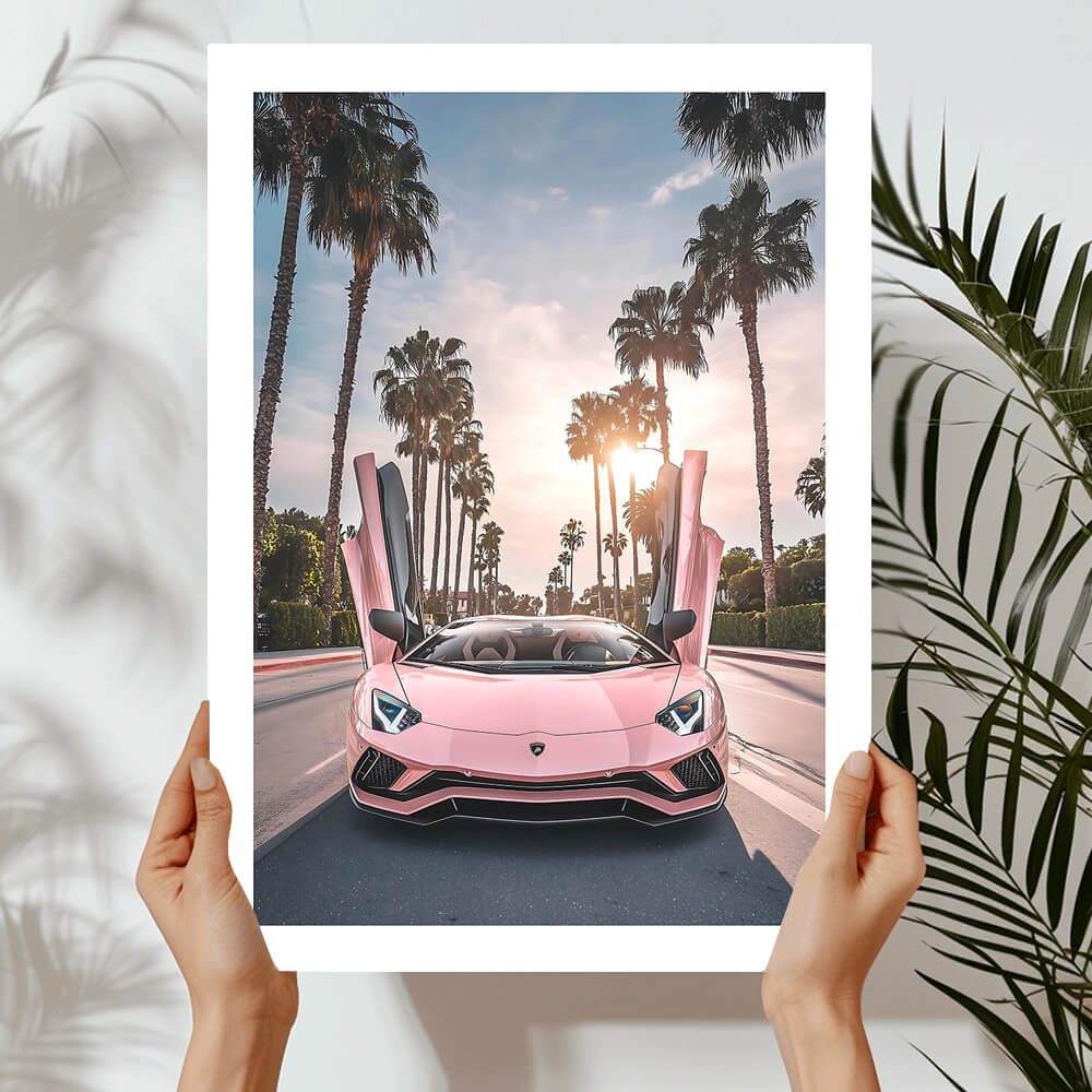 Pastel Lamborghini Art Print