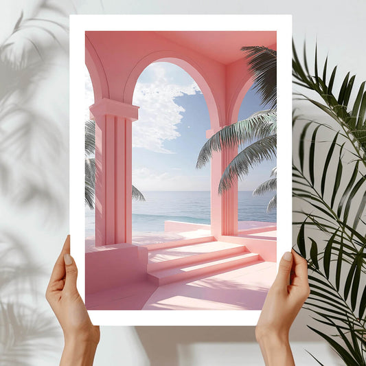 Pink Arches Art Print