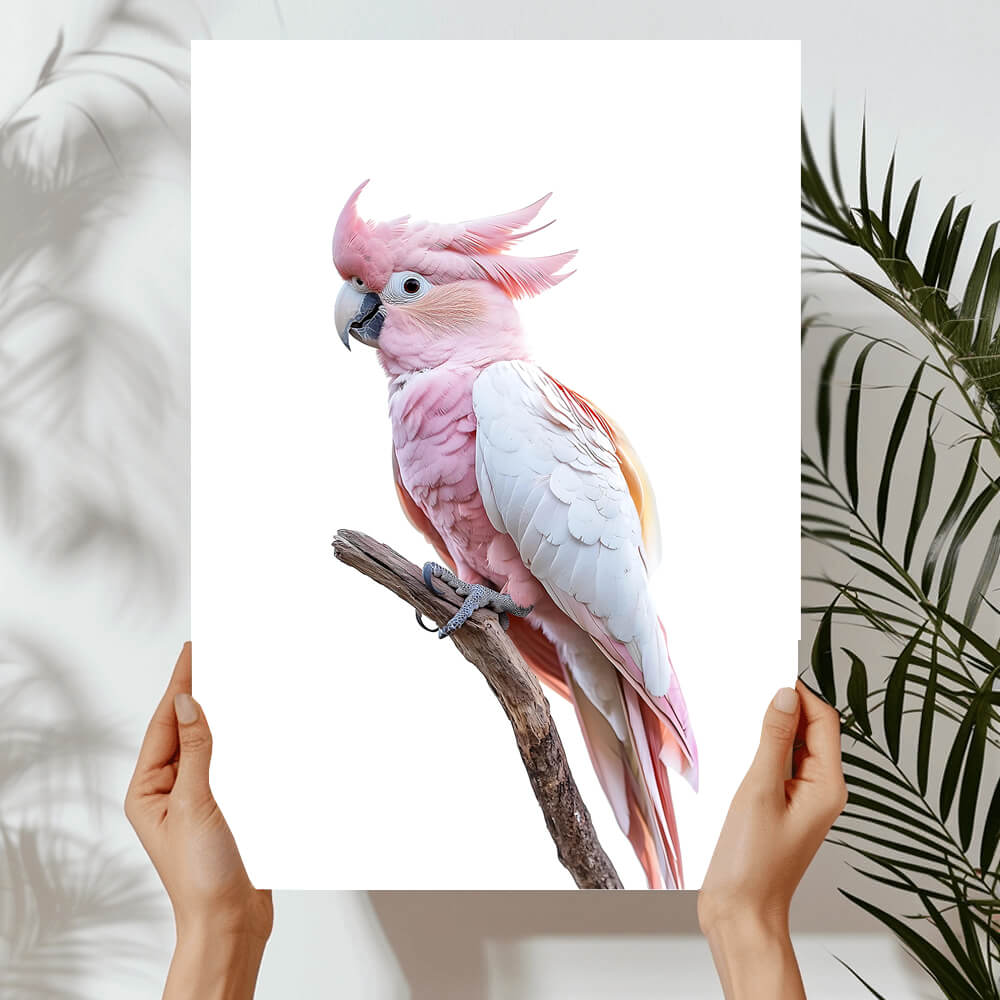 Pink Parrot Art Print