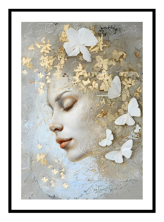 Butterfly Girl (B) Art Print