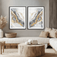 Gold & Grey Geode (B) Art Print