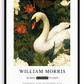 Inspirado en William Morris, firmado - Estampa de Cisne Blanco