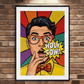 Bye - Pop Art-plakat