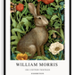William Morris Inspired, Signed - Floral Rabbit Print