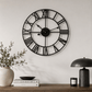Modern Black Skeleton Wall Clock - 3 Colour Options