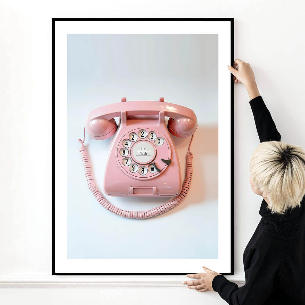 Retro Telephone Art Print