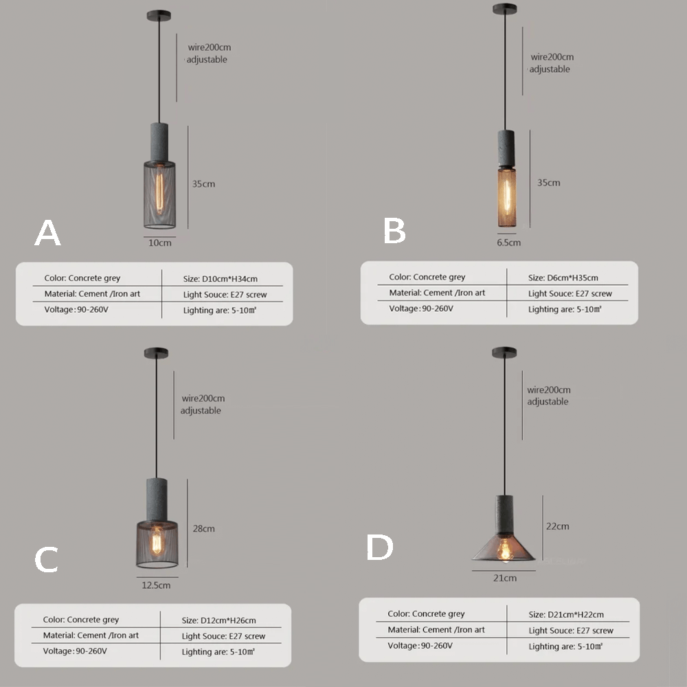 Urban Industrial Pendant Lights - 5 Design Styles