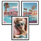 Miami Pool Art Print