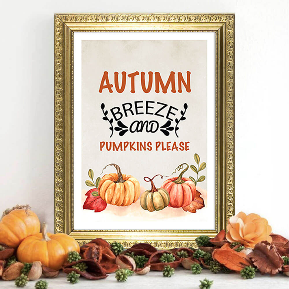 Pumpkins Please Art Print