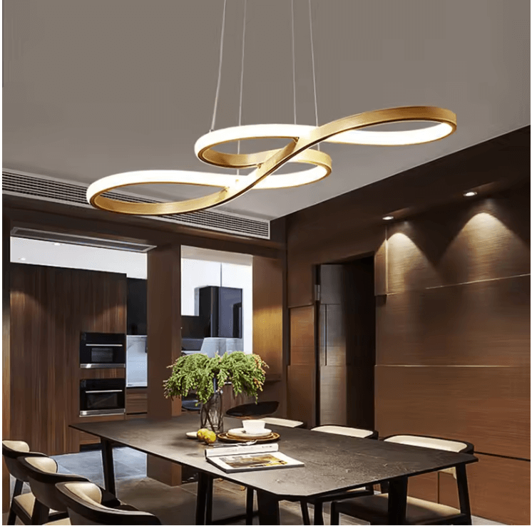 Modern Swirl Ceiling Light - 3 Colour Options