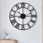 Modern Black Skeleton Wall Clock - 3 Colour Options