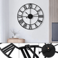 Modern Black Skeleton Wall Clock - 3 Colour Options