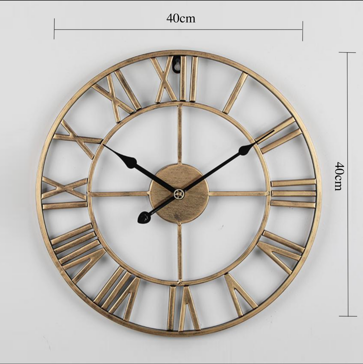 Jam dinding kerangka modern - 3 pilihan warna - 40cm atau 60cm