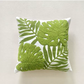 Embroidered Fern Leaf Cushion - 45 x 45cm