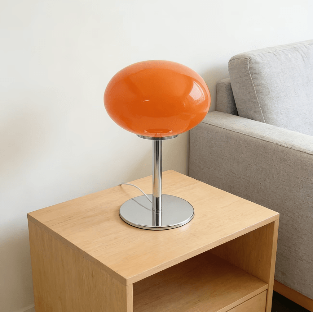 Retro Orb Glass Table Lamp - 4 Colours - USB
