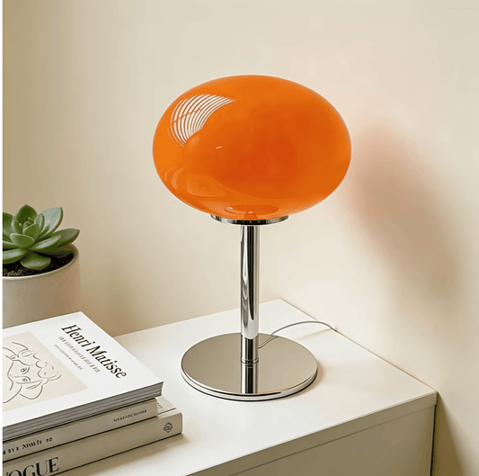 Retro Orb Glass Table Lamp - 4 Colours - USB