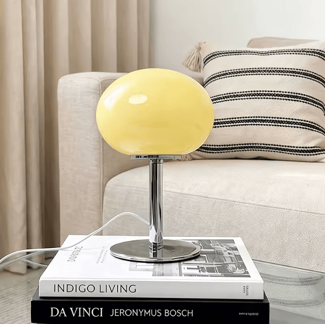 Retro Orb Glass Table Lamp - 4 Colours - USB