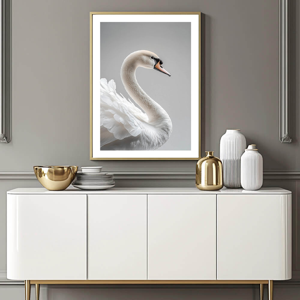 Serene Swan (F) Art Print