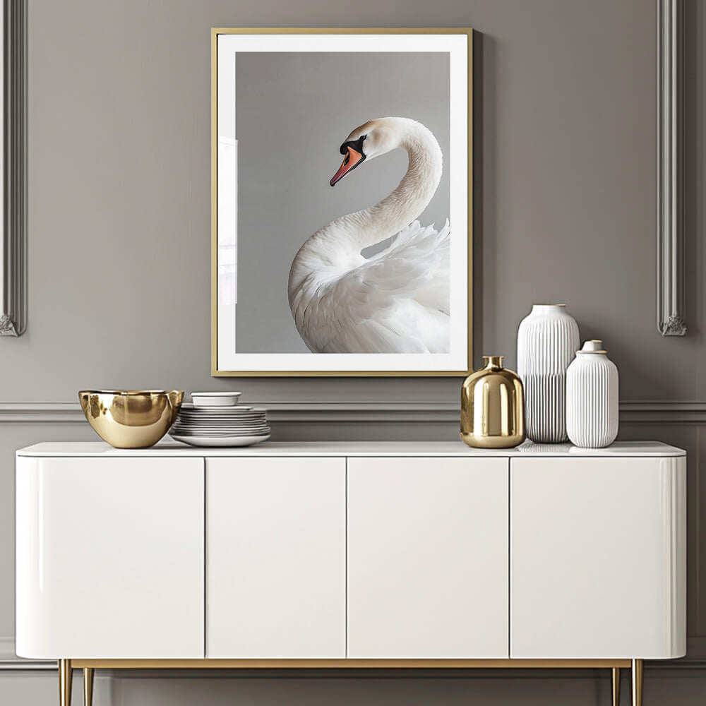 Serene Swan (M) Art Print