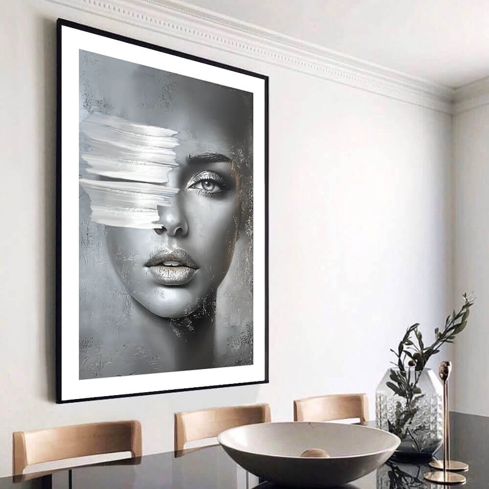 Silver Lady Art Print