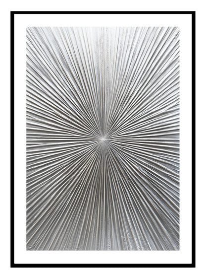 Silver Sunburst Art Print