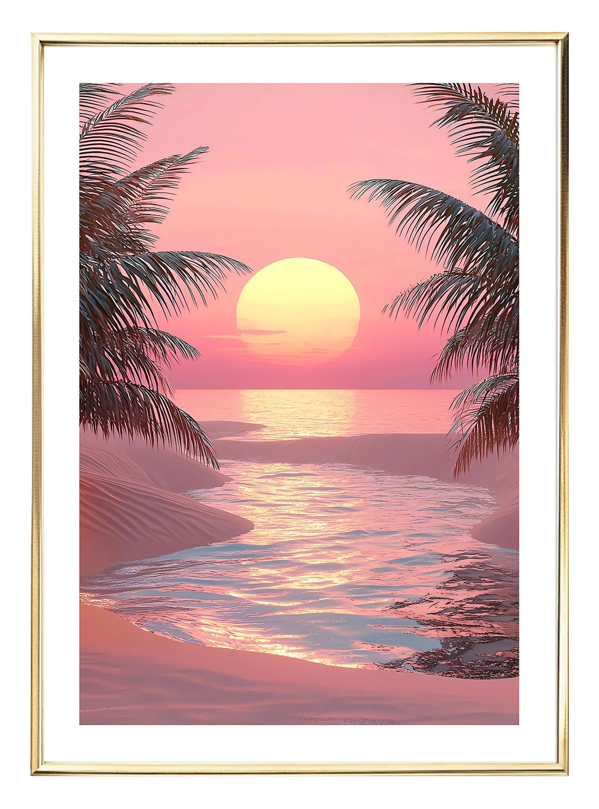 Sunset Beach Art Print