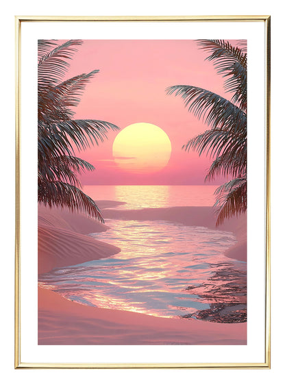 Sunset Beach Art Print