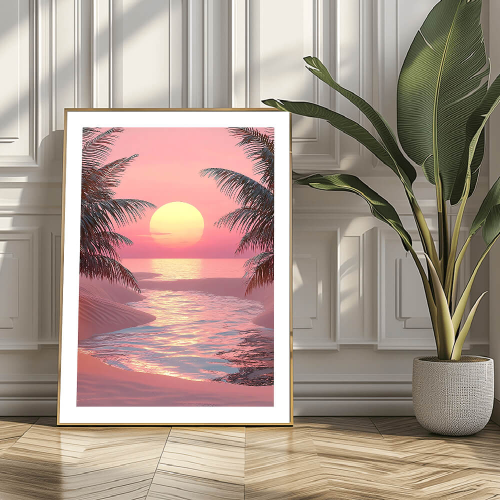 Sunset Beach Art Print