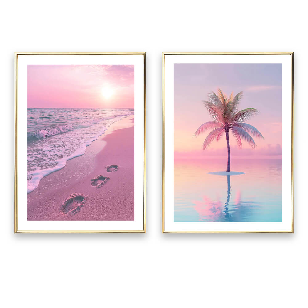 Sunset Palm Art Print