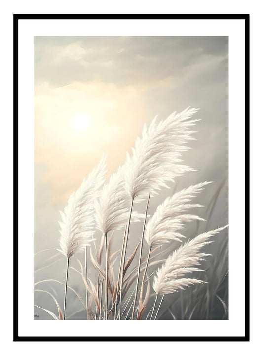 Sunset Pampas Art Print