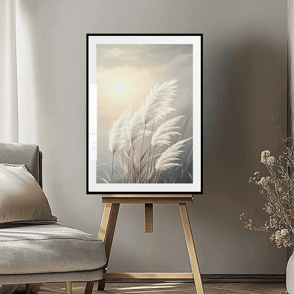 Sunset Pampas Art Print