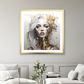 Golden Girl (B) Abstract Art Print | Square or Portrait