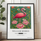 William Morris Inspired, Signed - Pink Flamingo Print