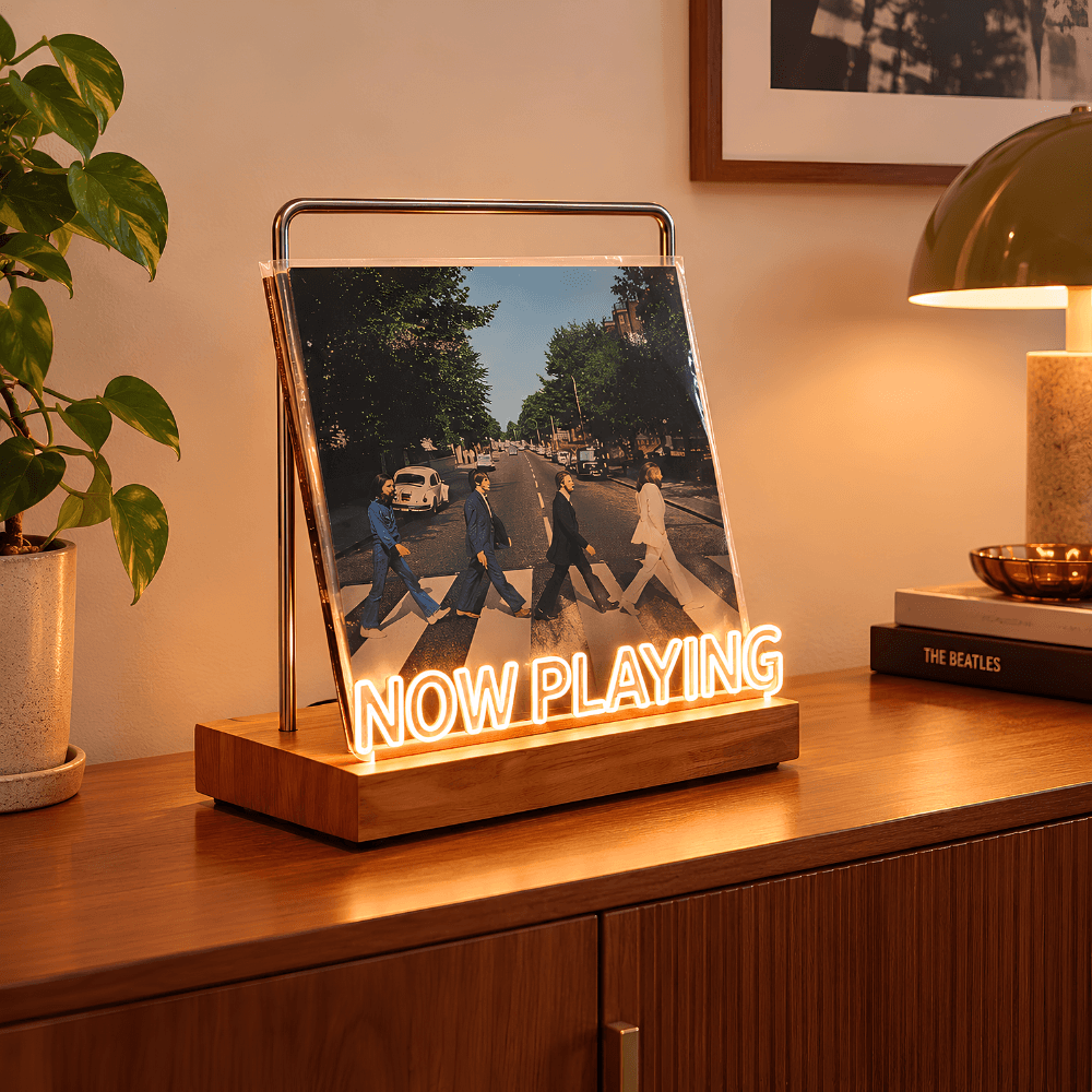 Vinyl Illuminated Record Display Stand