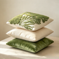 Embroidered Fern Leaf Cushion - 45 x 45cm