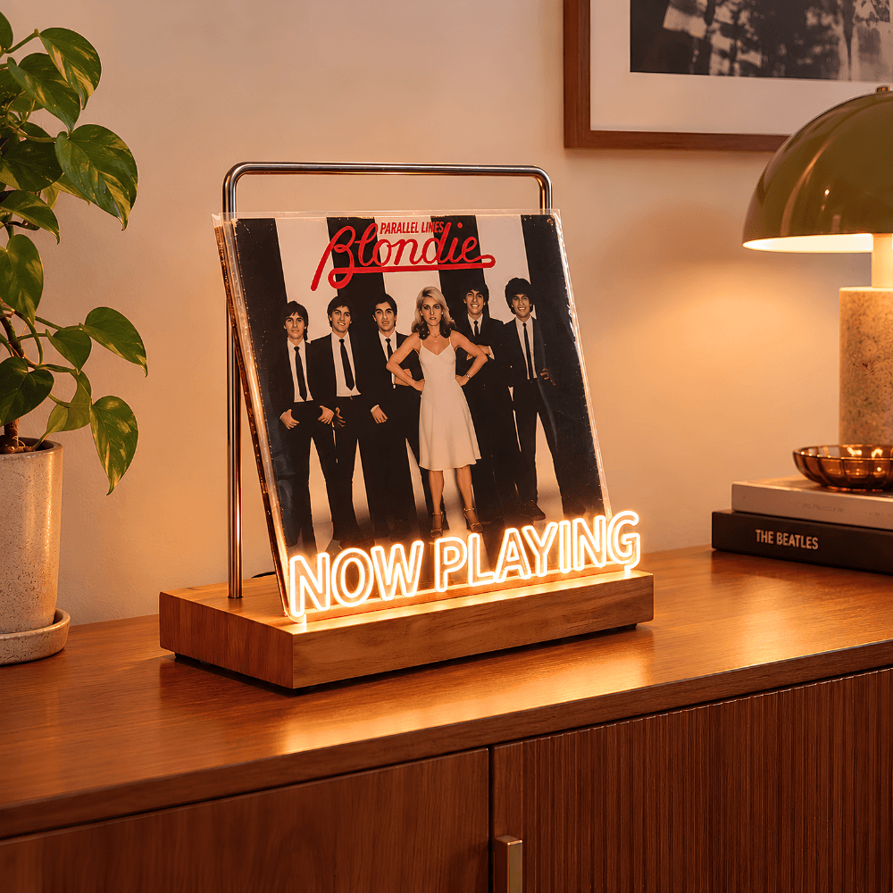 Vinyl Illuminated Record Display Stand