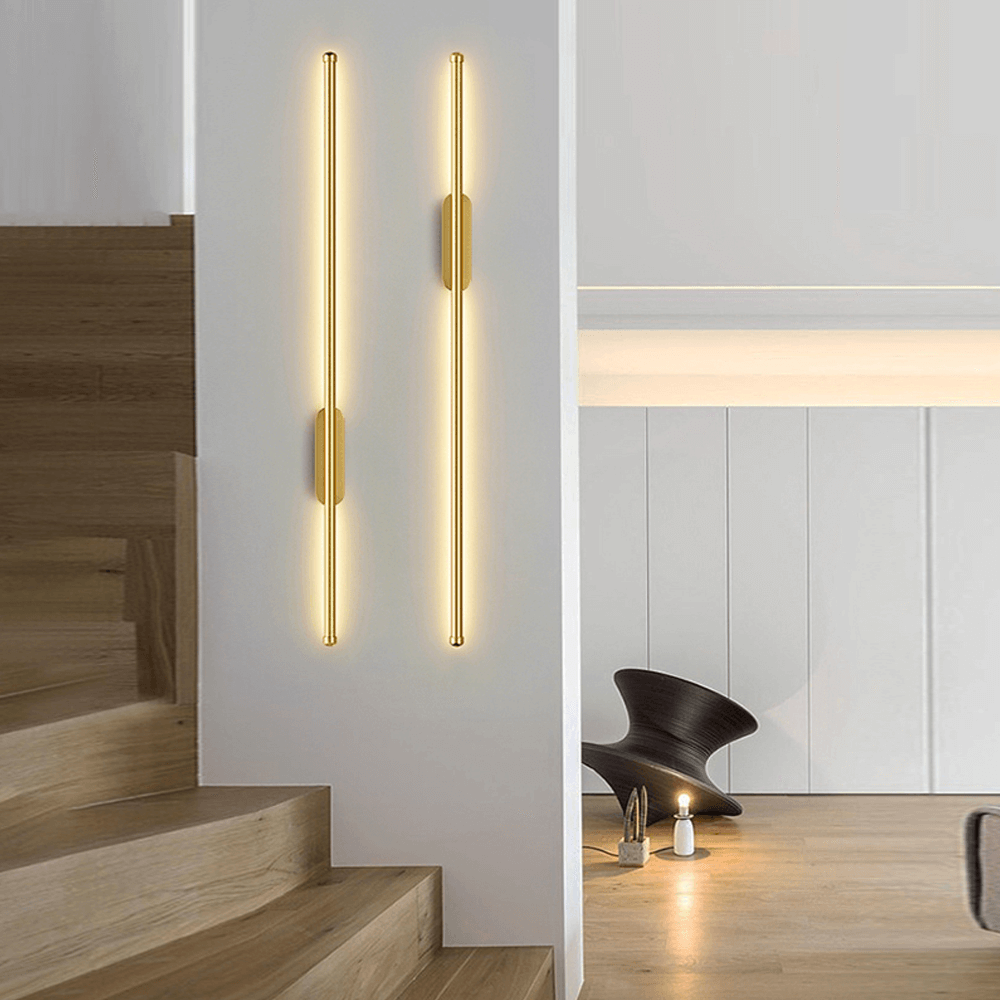 Minimalist LED Strip Wall Lamp - Black