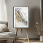 Gold & Grey Geode (A) Art Print