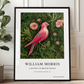 William Morris Inspired, Signed - Pink Bird Print