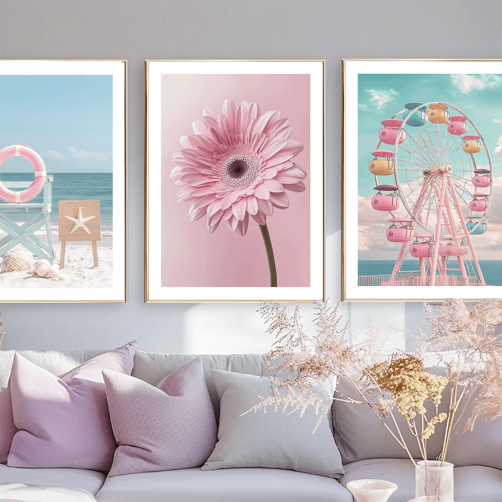 Pink Gerbera Art Print