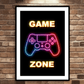 Game Zone Neon Art Print