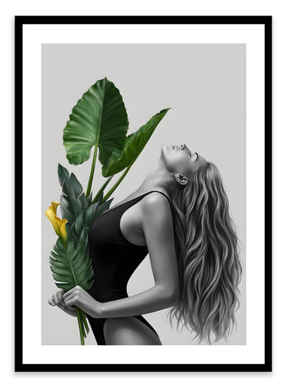 Botanical Girl (A) Art Print