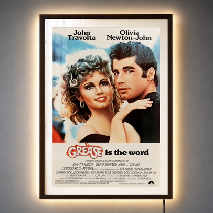 Karya Seni Bingkai Film LED Grease