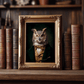 Owl Vintage Portrait – Renaissance Art Print