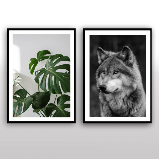 Loup sauvage Impression artistique