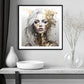 Golden Girl (B) Abstract Art Print | Square or Portrait