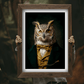 Owl Vintage Portrait – Renaissance Art Print